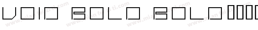 Void Bold Bold字体转换